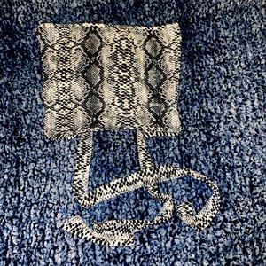 Snake print wrap around tie tube top